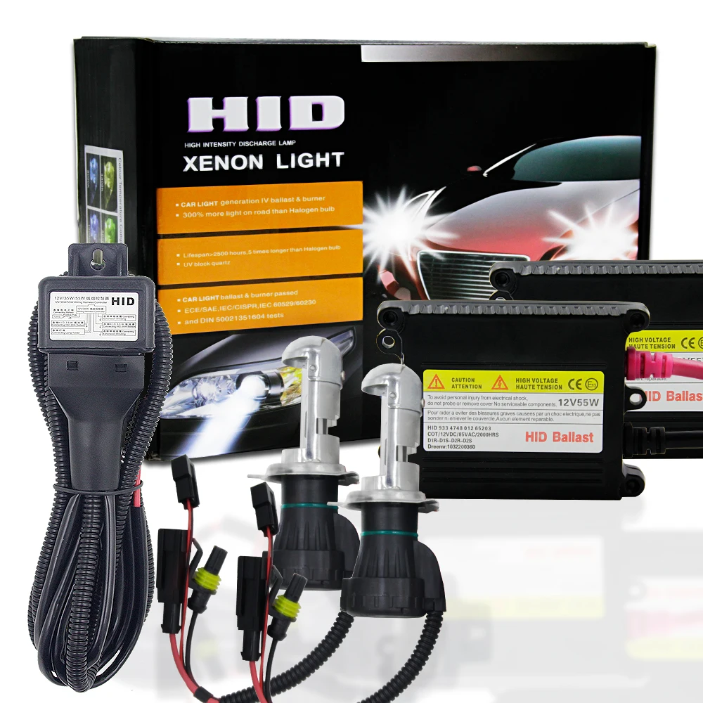 SHIELD HID конверсионный комплект Ксенон H4 H7 H11 H3 H13 9005 9006 9004 9007 880 лампы для фар балласт