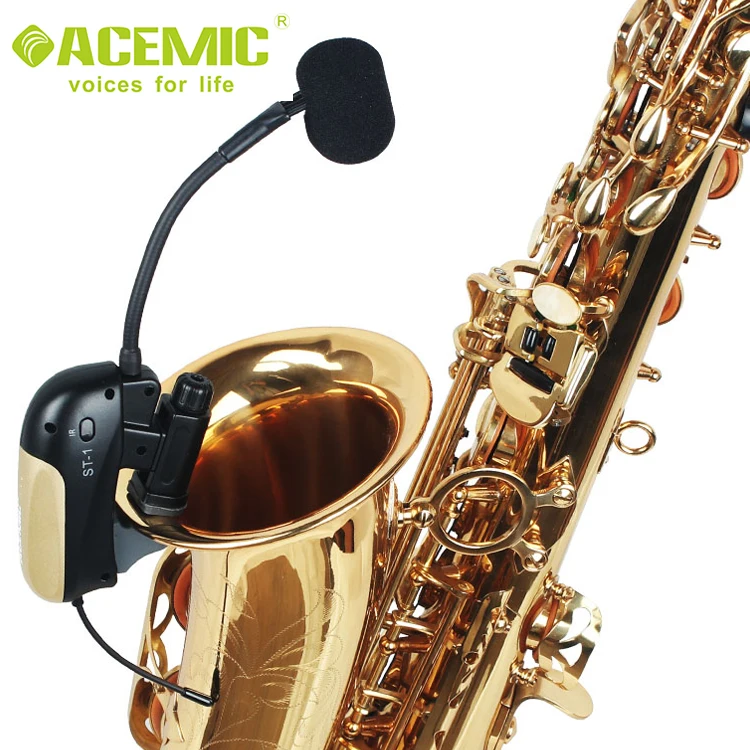 ACEMIC PR-8/ST-1 саксофон беспроводной микрофон Система музыкальный инструмент конденсаторный микрофон для саксофона труба