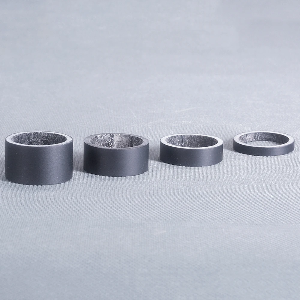 4 шт./компл. матовая черная углеродная волоконная шайба велосипедные прокладки