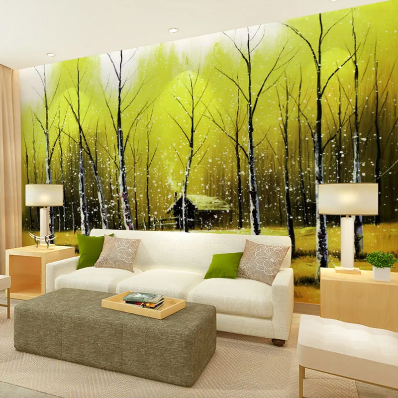 

beibehang art painting landscape design patterns papel de parede 3d wallpaper murals wallcovering panels wall papers home decor