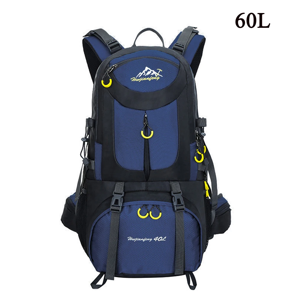 Hiking Backpack 40L/50L/60L Rucksacks Waterproof Backpack Men Outdoor Camping Backpack Gym Bags Travel Bag Women Large Sport Bag - Цвет: Dark blue 60L