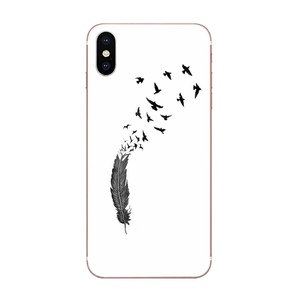 Demi Lovato татуировки птичье перо для huawei P7 P8 P9 P10 P20 P30 Lite Mini Plus Pro 2017 2018 2019 TPU защитная