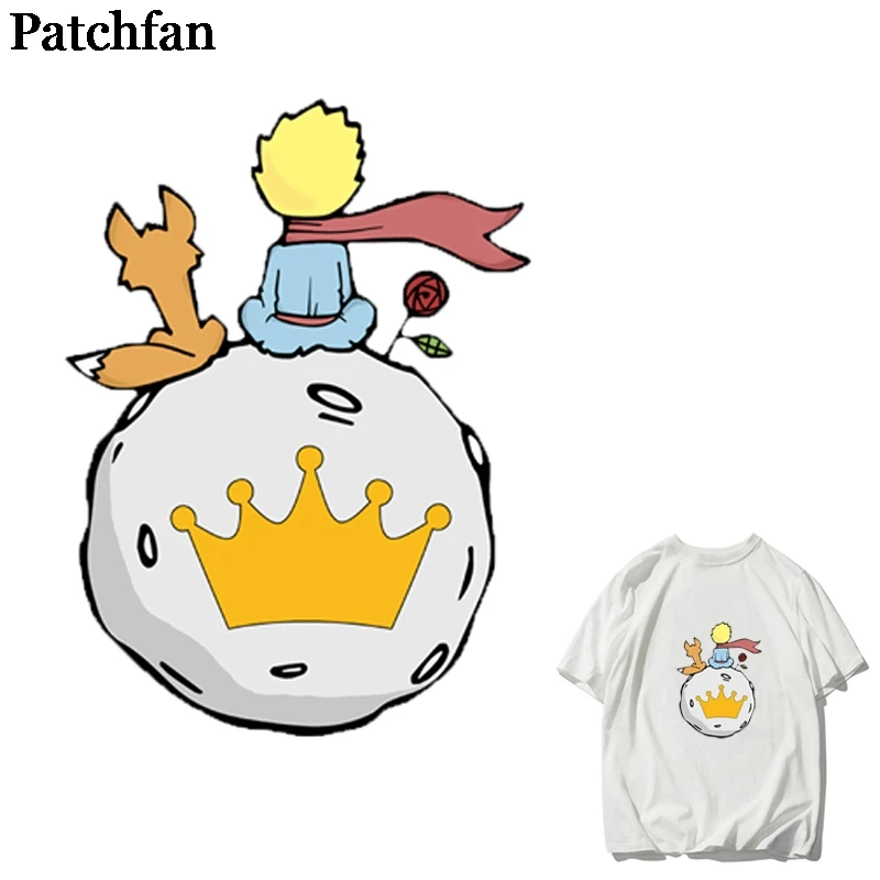 Patchfan Маленький принц мультфильм термопресс наклейки утюг на патчи ручной работы на одежду куртка Футболка термопередача A2146