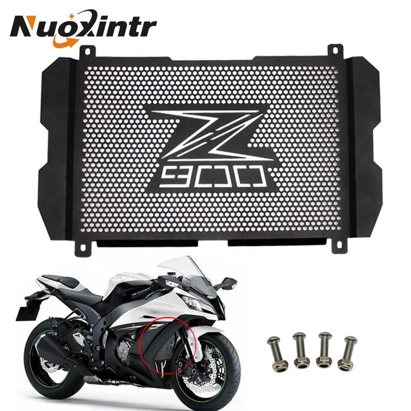 Защитная решетка радиатора мотоцикла Nuoxintr Z900 черная Высококачественная для Kawasaki