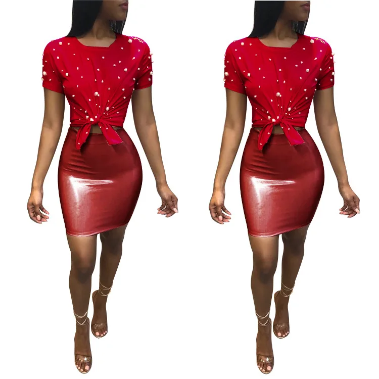 Сексуальный клубный комплект из 2 предметов с шортами и топом для женщин летние