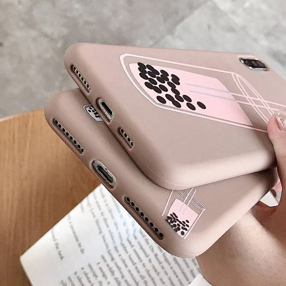 Мягкий глянцевый чехол из ТПУ для iPhone 7 8 Plus XS X XR Xs Max чехлы 6S 6 Модный телефона с