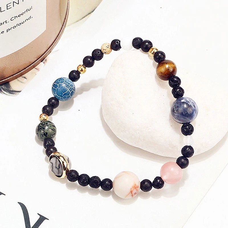 Браслет ручной работы с солнечной системой браслеты обручи бусинами из