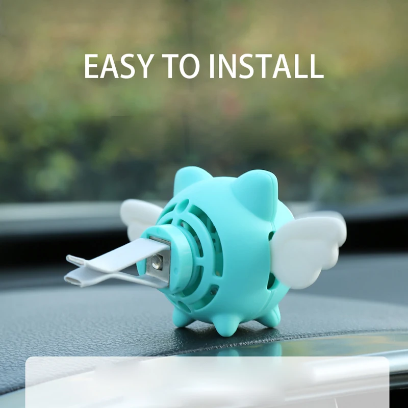 Car Perfume Air Freshener Cartoon Diffuser Vent Clip Parfum Vanilla New Car Smell Fragrance Oil Auto Scent Refresher Essential