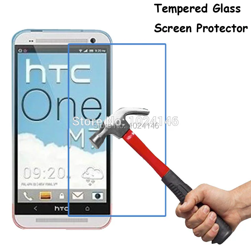 Закаленное стекло/прозрачная ПЭТ/матовая ПЭТ Передняя защитная пленка для HTC One M7