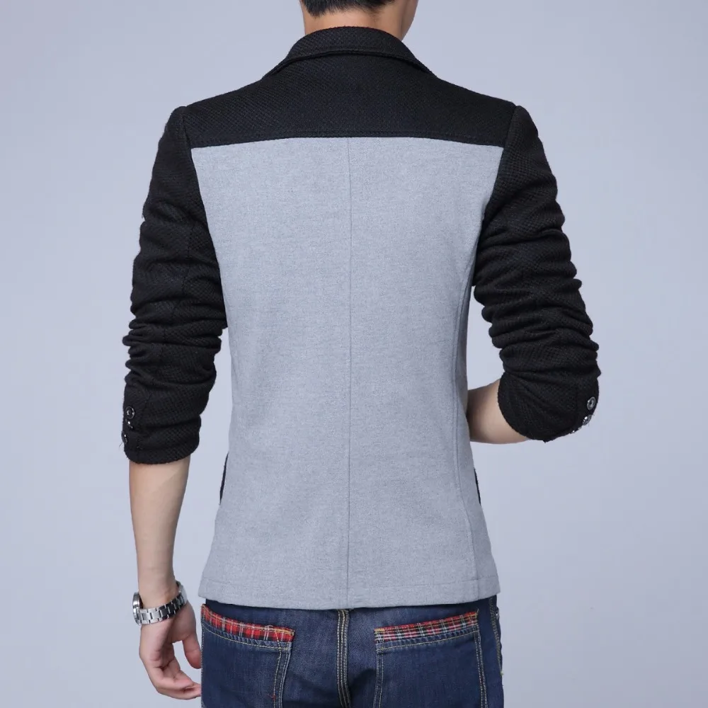 Корейский стиль уличная одежда для мужчин обтягивающие блейзеры куртки на