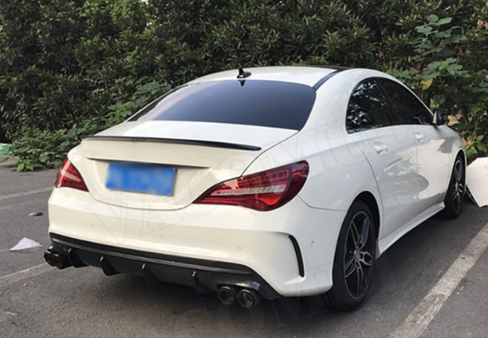 CLA класс углеродного волокна задний диффузор спойлер для Mercedes Benz W117 CLA180 CLA200 CLA250 CLA260 CLA45- задний Hugger