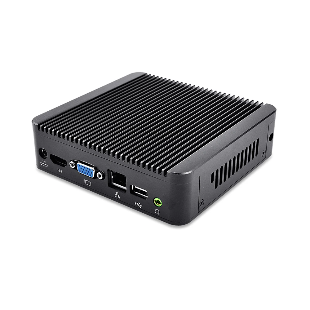 Промышленный настольный мини ПК OEM Barebone N2920 J1900 без вентилятора сервер linux Ubuntu