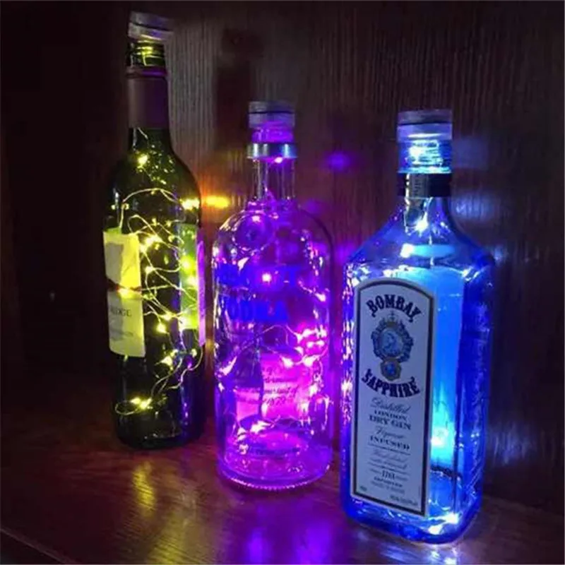 2 м 20 светодиодных звездных гирлянд сказочных мини светодиодов DIY с медным