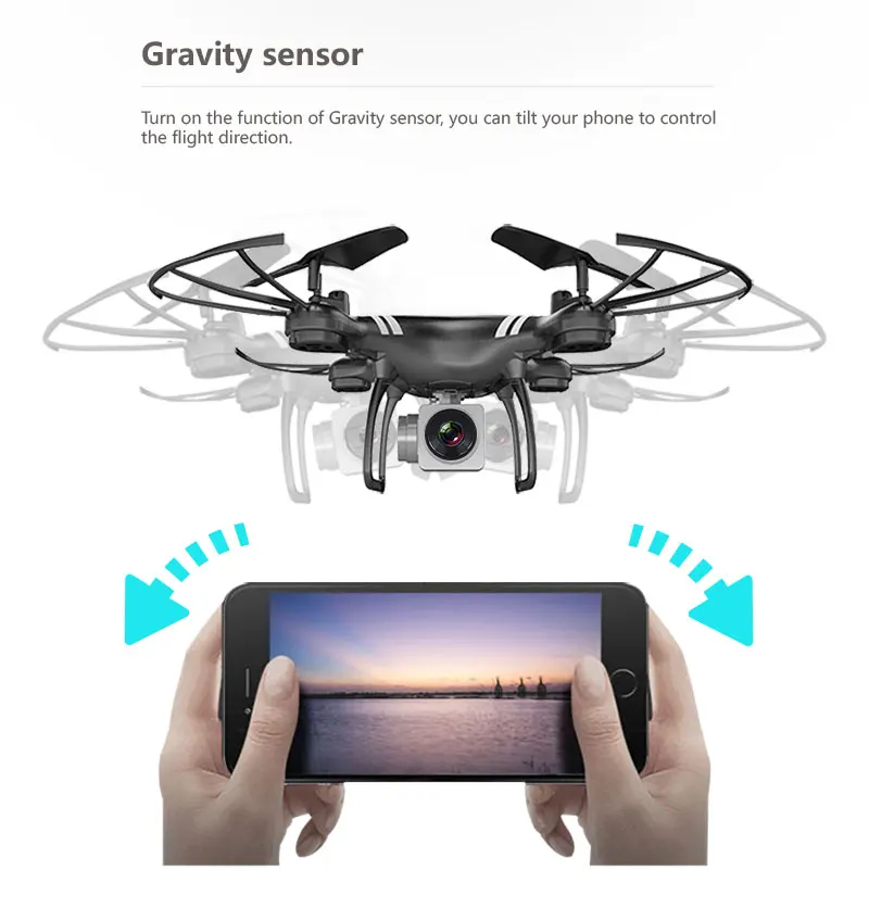 Новый стиль селфи WIFI RC Drone с FPV Wifi 2 мегапиксельная широкоугольная камера 4G 4CH