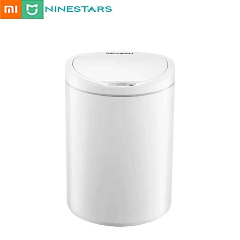 

Мусорная корзина NINESTARS с интеллектуальным датчиком, автоматическое уплотнение с одной кнопкой, Индукционная крышка, 8 л