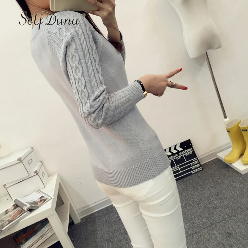 Self Duna 2019 Autumn Winter Jumper Cashmere Sweater Knitted Black White Grey Khaki Loose Soft Warm Women Sweaters And Pullovers | Женская