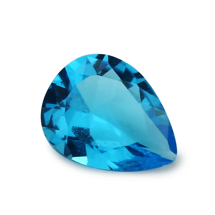 Dark Sea Blue 50 шт 2x3-13x18mm Груша Форма Свободно сидящий стеклянный камень розовый красный цвет синий зеленый белый - Цвет: Dark Sea Blue
