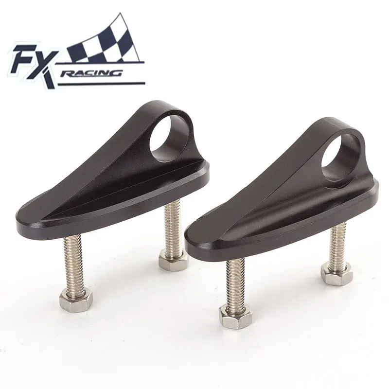 Черное Алюминиевое Крепление FX на боковое зеркало заднего вида мотоцикла