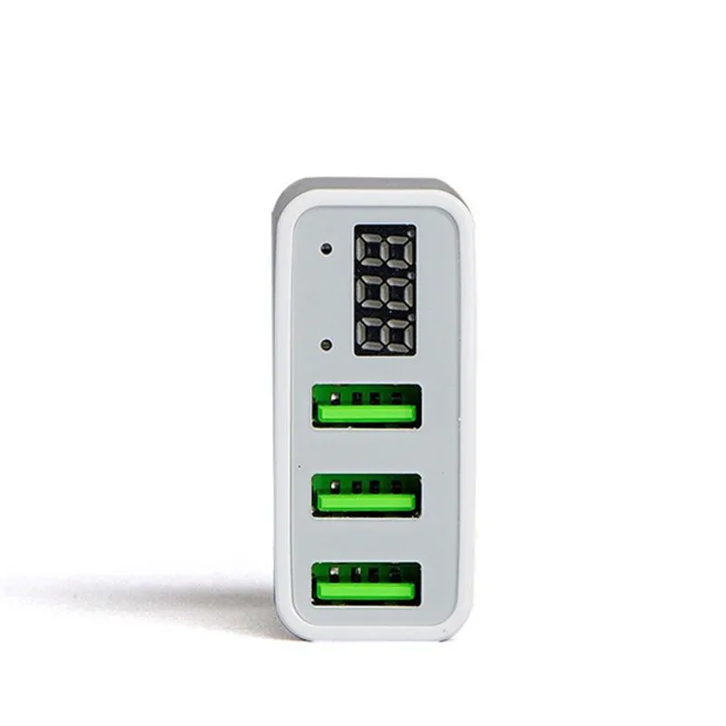 Зарядное устройство с 3 портами 5 в а быстрое зарядное USB умным цифровым дисплеем