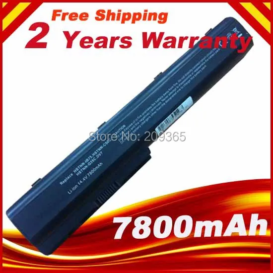 12 ячеек 6600mAh лаптоп с Батарея порошок для электростатической печати HP Pavilion DV7 1000