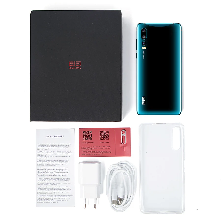 Elephone U2 16MP Pop Up Камера 6 26 &quotFHD + безрамочный экран с Экран Android 9 0 MT6771T Octa Core ГБ 128 Face ID 4