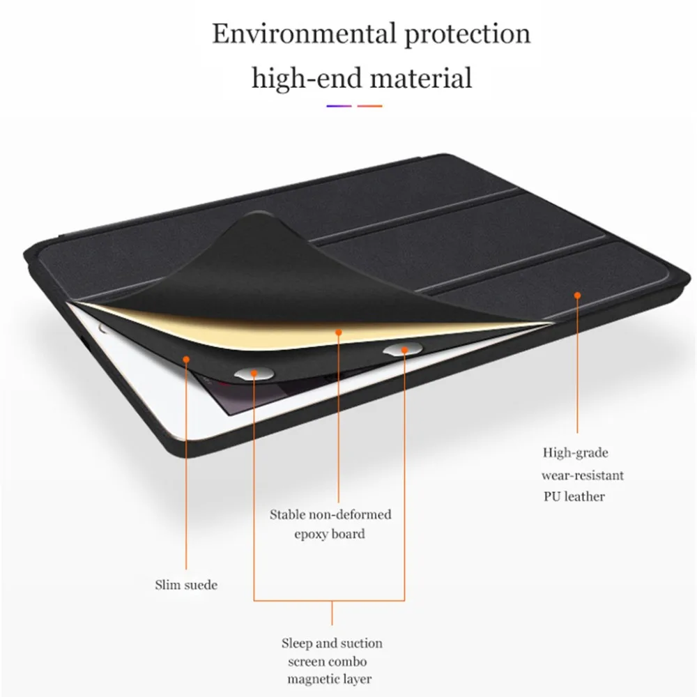 Для нового iPad 9,7 / чехол смарт-чехол s Trifold чехол с подставкой Функция автоматического сна/пробуждения для iPad 9,7 дюймов 5-го/6-го поколения
