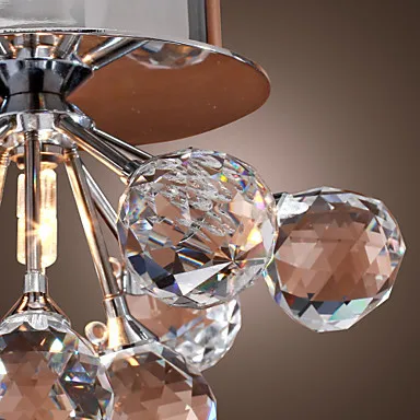 

Flush Mount K9 LED Crystal Ceiling Lamp For Home Lighting Living Room Lights Plafonnier Led Moderne Lustres De Cristal
