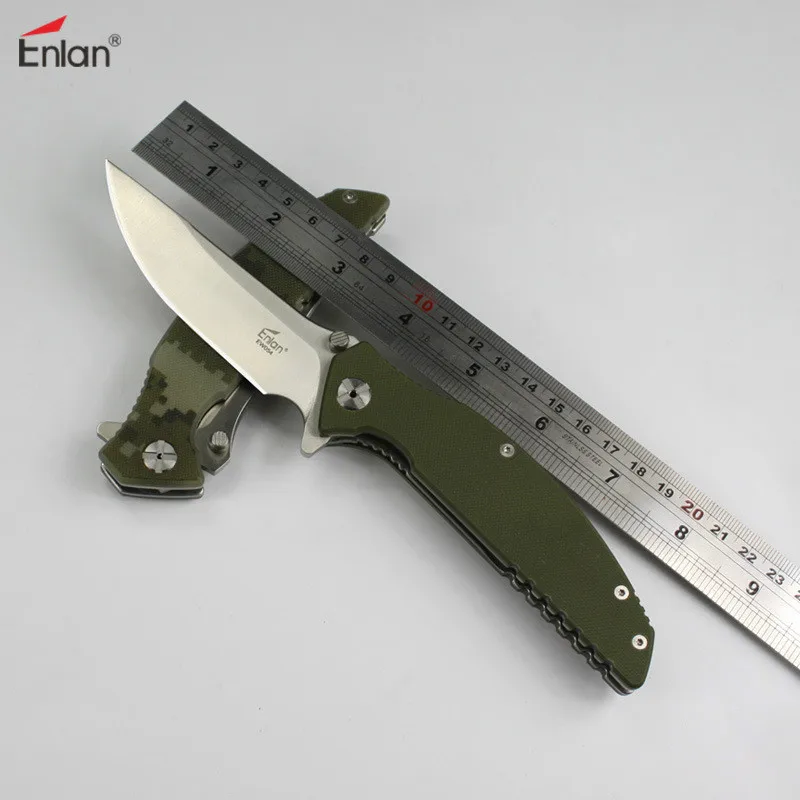 Enlan EW-054 складной нож 8Cr13Mov лезвие G10 Ручка Открытый выживания тактический 21 5 см |