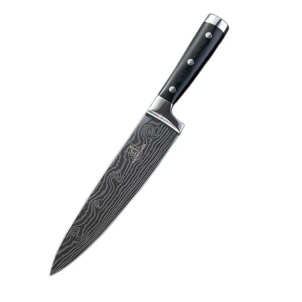 8inch DAOMAOCHEN высококачественный японский дамасский кухонный нож G10 с ручкой, нож шеф-повара, лучший подарок, нож шеф-повара, острый нож - Цвет: 8inch