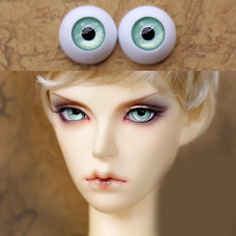 Глаза bjd для игрушек 14 мм перламутровые зеленые глаза 1/3 1/4 1/6 BJD кукол sd 12 мм/16 мм/18