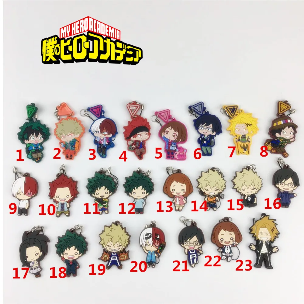 Boku no Hero Academy резиновый брелок для ключей ремешки редкий Косплей