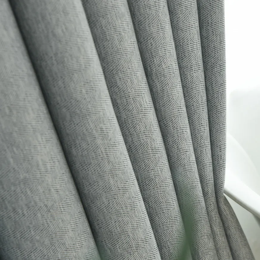 Grey Cloth Серые однотонные современные шторы для гостиной, плотные затемненные шторы для спальни Cortinas Cocina, высокое затенение(70%-90%) HM085B#30 - Цвет: Grey Cloth