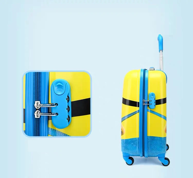 19 inch carry-on Suitcase with wheels kids Spinner luggage carton travel Rolling Luggage trolley bags children's suitcase lovely