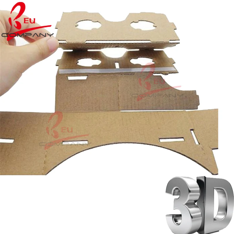 Набор Гугл Кардбоард (Виртуальная реальность) с линзами 25мм двояковыпуклые