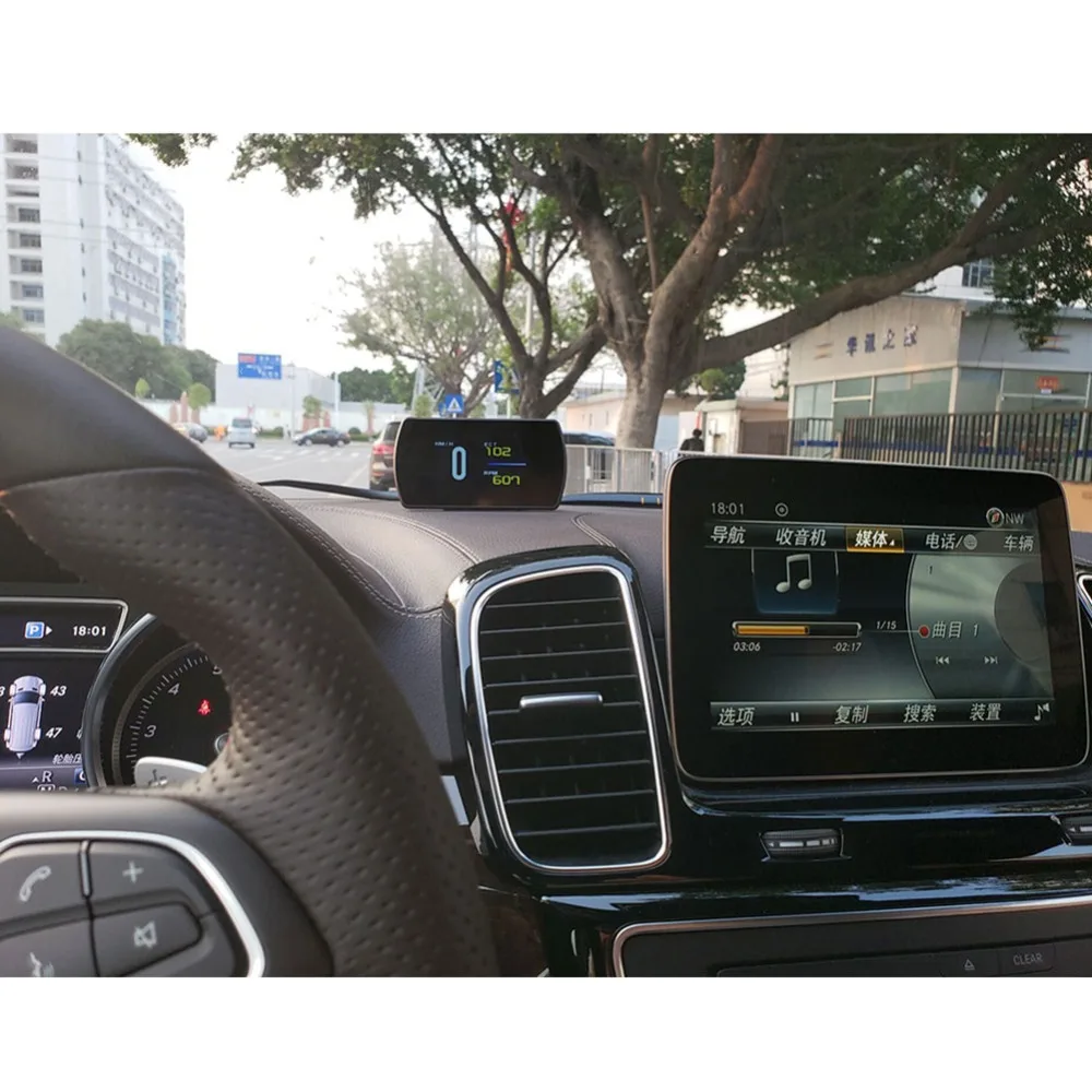P12 4,3 TFT OBD Hud gps дисплей цифровой автомобильный проектор скорости поездки компьютер OBD2 измеритель скорости код ошибки