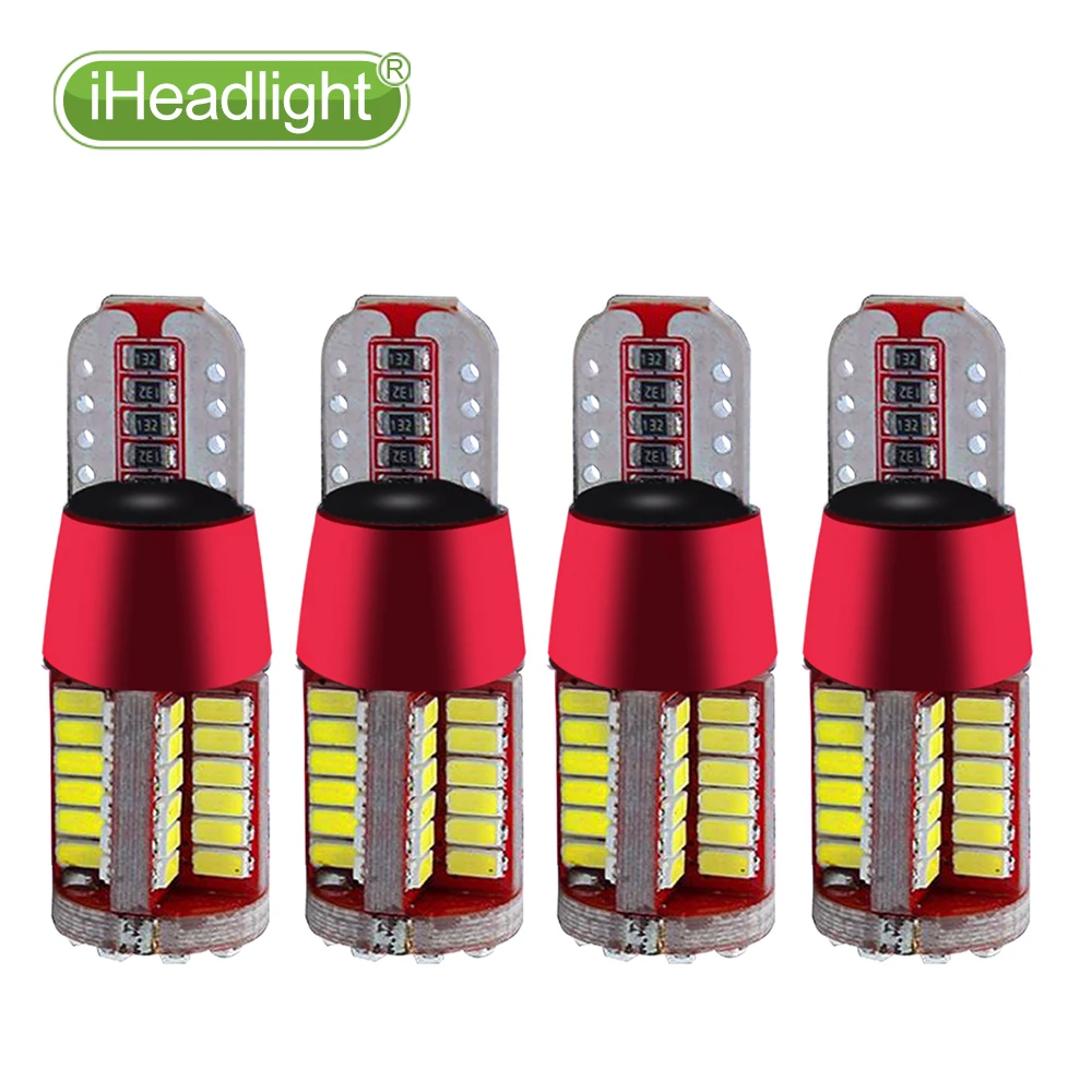 4x T10 W5W 194 3030 Светодиодная лампа 12V с поворотным боковым номерным знаком w5w супер