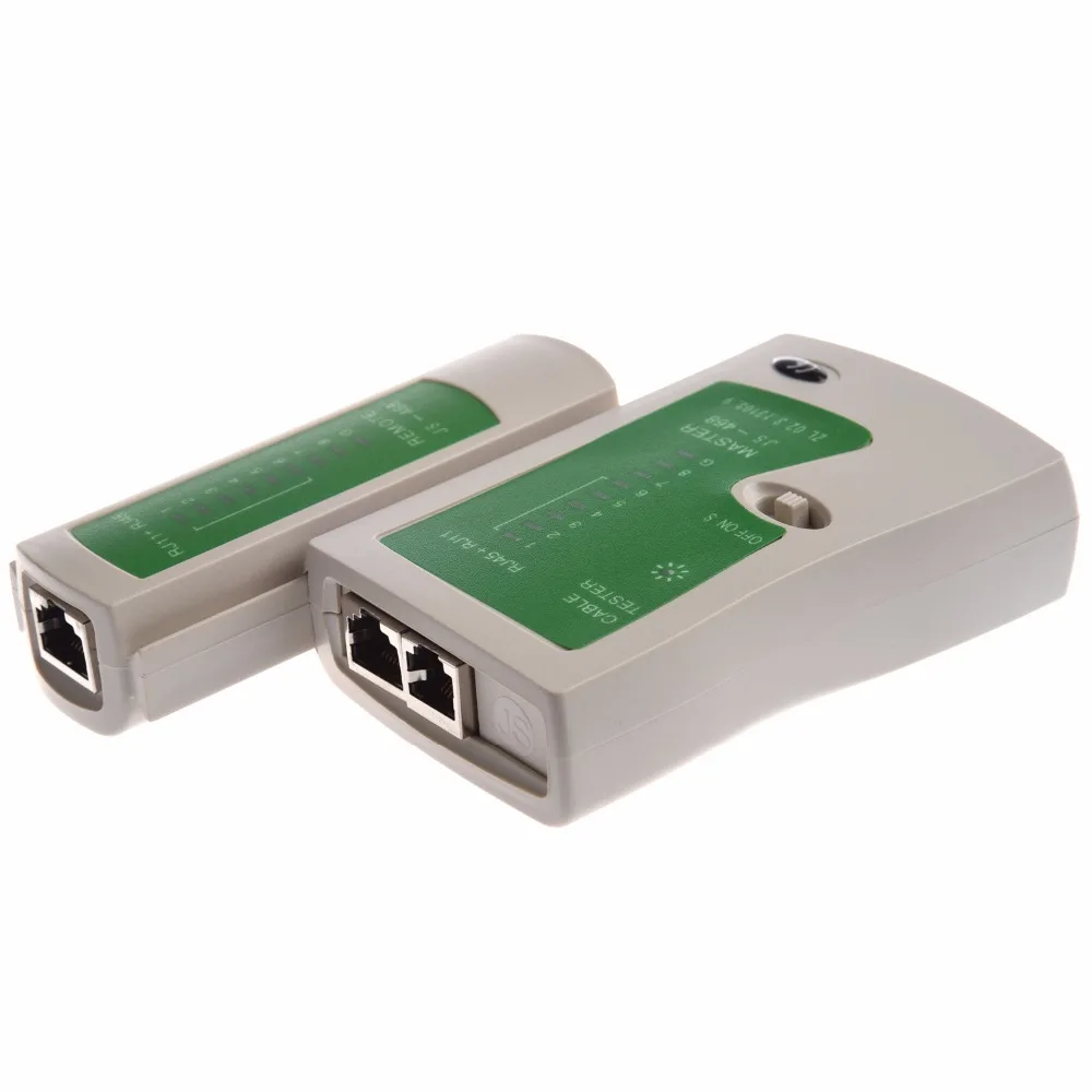 Профессиональный RJ45 RJ11Cat5 Cat6 LAN Кабельный тестер Ручной сетевой провод телефонная