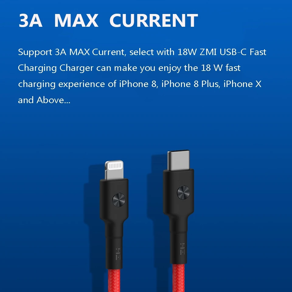 ZMI MFI Сертифицированный usb type c для lightning Кабель для iPhone 11 pro xs max xr 8 7 6 plus ipad зарядное устройство PD Быстрая зарядка короткий 0,3 м