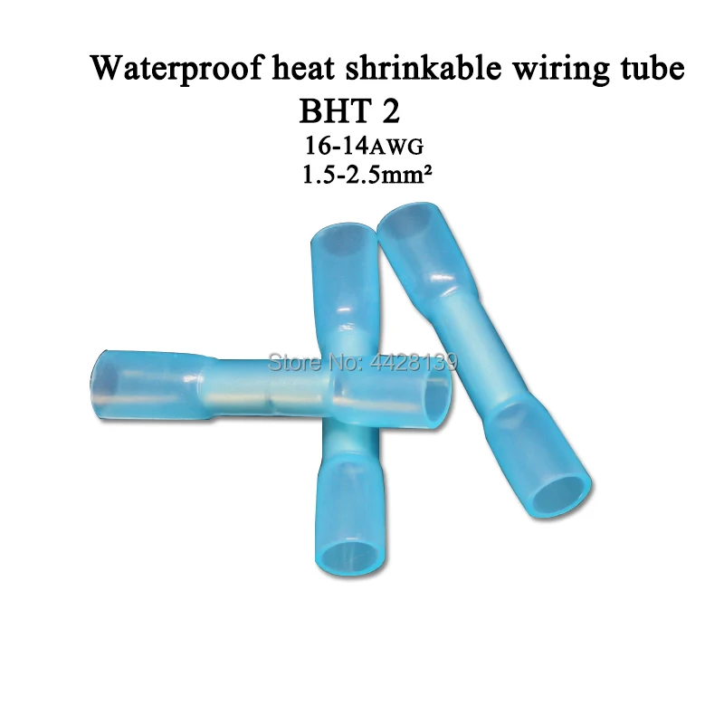 100Pcs heat shrinkable pair wiring electrical crimping connector AWG20 22 16 14 12 10 waterproof terminal|Терминалы| |