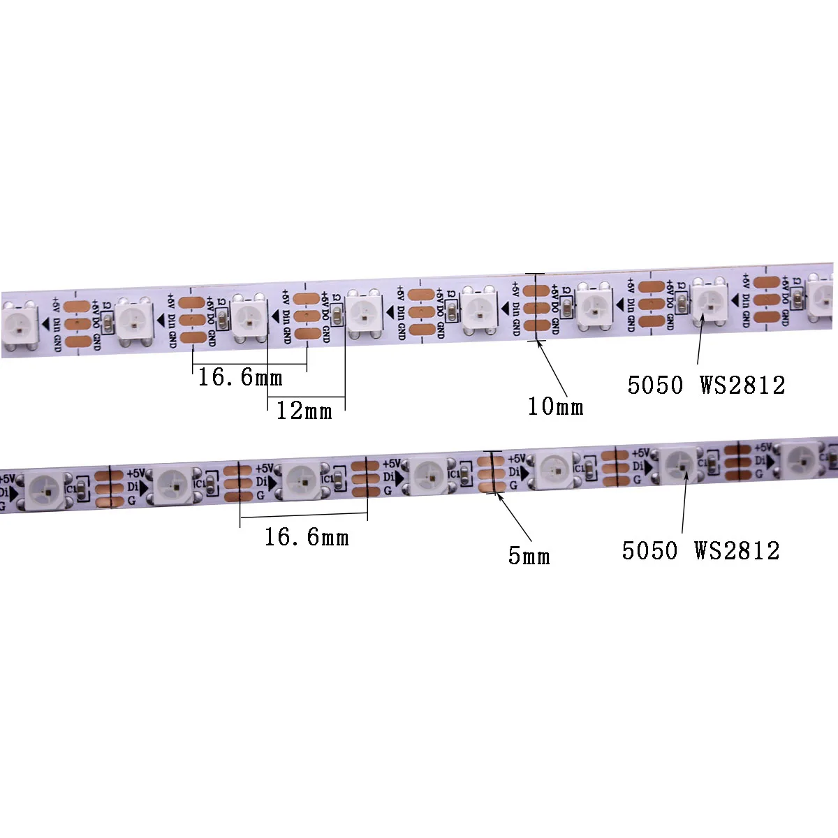 Прибор приемно-DC5V белый, черный, pcb 1/2/3/5M WS2812B пикселей Светодиодные ленты 5 мм 5050 RGB 60 светодиодный s/m WS2812 цифровой светильник SK6812 мечта Цвет