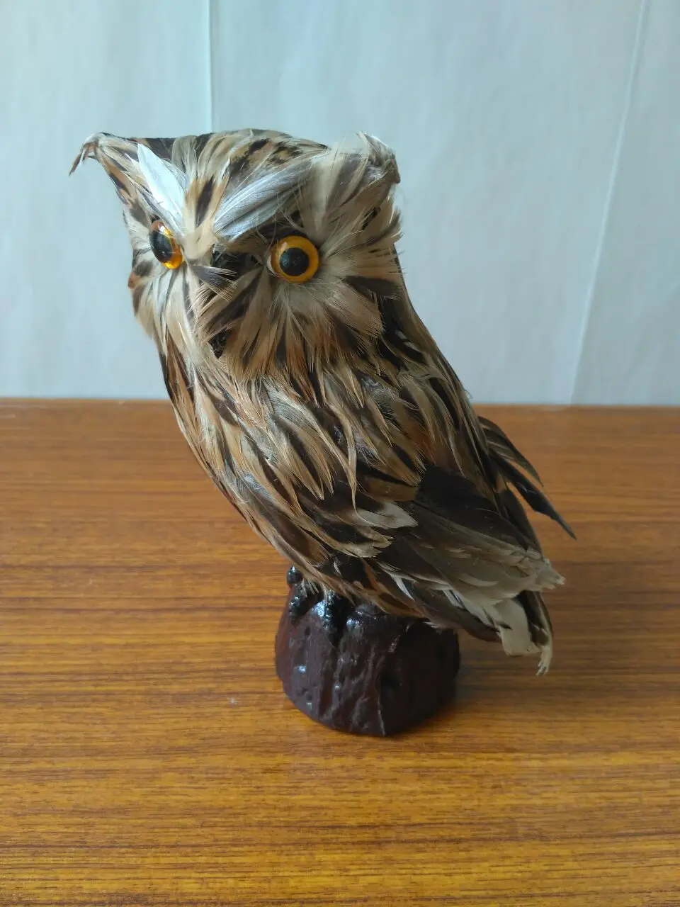 

about 18x9cm simulation brown owl model plastic&furs handicraft ,home garden decoration furnishings gift d1416