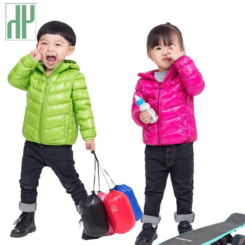 HH детская верхняя одежда Дешевые для маленьких мальчиков и девочек теплое зимнее