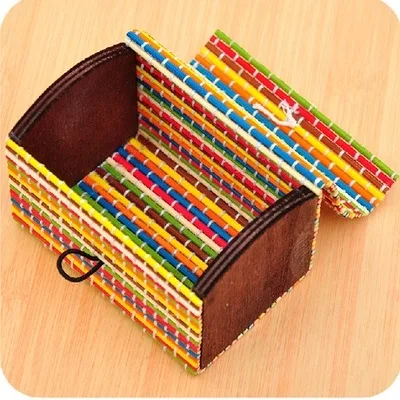 Fashion Ring Necklace Earrings Bamboo Wooden Jewelry Storage Boxes Cosmetic Hot Selling Storage Container