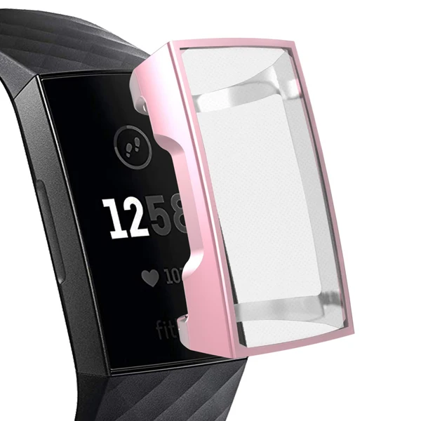 Rose pink Чехол SPEDKOY из ТПУ для Clear Charge 2 прозрачный защитный чехол для Fitbit Charge 3 Band Smart Защитная пленка для часов - Цвет: Rose pink
