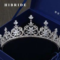 hibride high quality copper headband hair accessories women wedding crown tiaras for bride gifts c 22