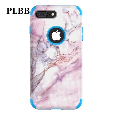 5 PLBB трехслойный сверхпрочный защитный чехол для телефона для iPhone X, XR, Xs, Max, 6, 6s, 7, 8 Plus, 5, 5S, SE, мягкий+ Гибридный чехол из поликарбоната - Цвет: 5