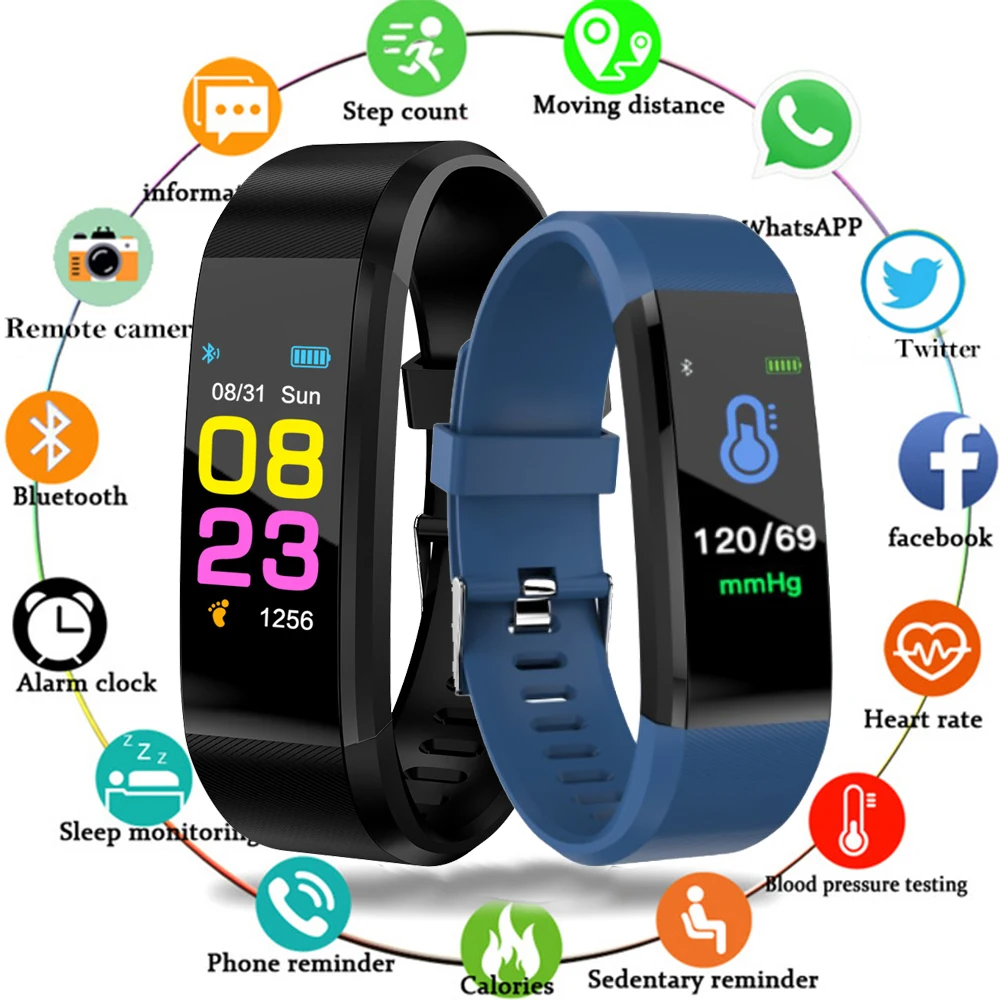 Bluetooth Смарт часы для мужчин и женщин фитнес цифровые спортивные смарт браслет