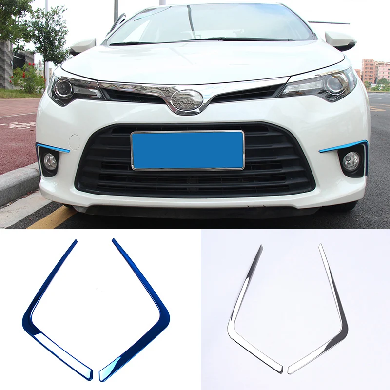 Передняя противотуманная фара из нержавеющей стали для Corolla E170 2014 2015 2016 2017 2