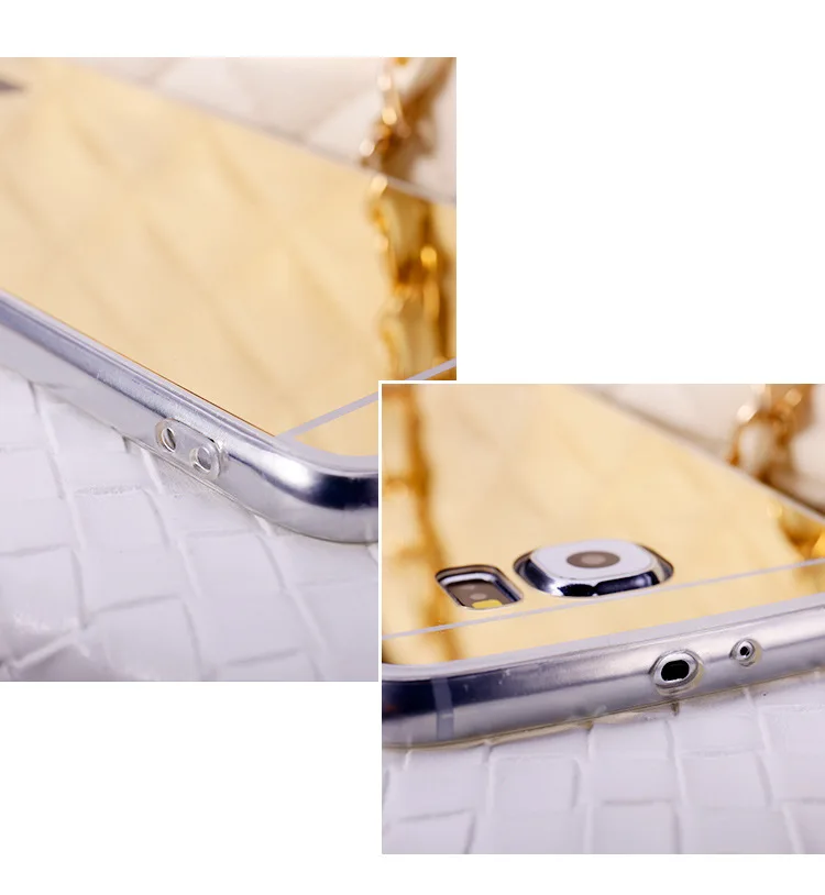 Soft Glitter Comvenient Make Up Mirror Case For Samsung S20 Ultra S10 S9 S8 S7 S6 Edge Plus Cover Shell Coque | Мобильные телефоны