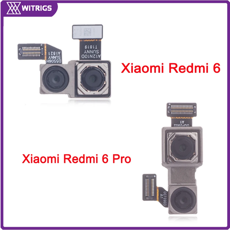 WITRIGS For Xiaomi Redmi 6 Pro Rear Camera Back Flex Cable Repair Replacement Parts mi A2 lite camera | Мобильные телефоны и